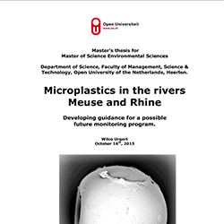 Microplastics in the rivers Meuse and Rhine